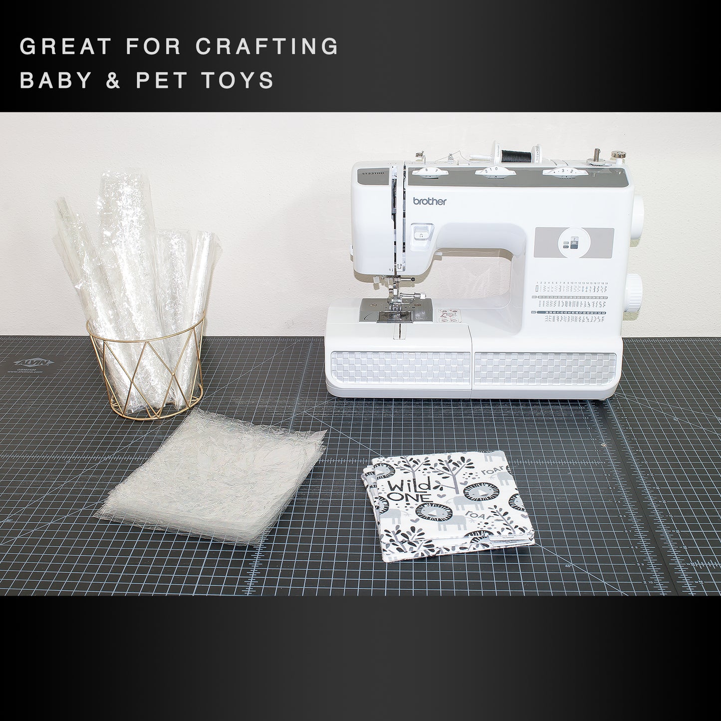 Crinkle Material for crafts, used for DIY baby and pet toys, craft and sewing projects 